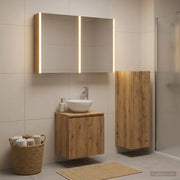 Set di mobili per il bagno 4 pcs Rovere Artigianale 3407430