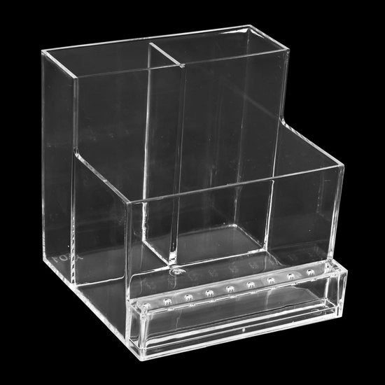 Cassetta di Stoccaggio per Macchine di Lavorazione della Superficie - Cassetta di Stoccaggio per Macchine di Lavorazione - Cassetta di Stoccaggio Transparente - Materiale Resistente - 10 Orecchioni per Strumenti