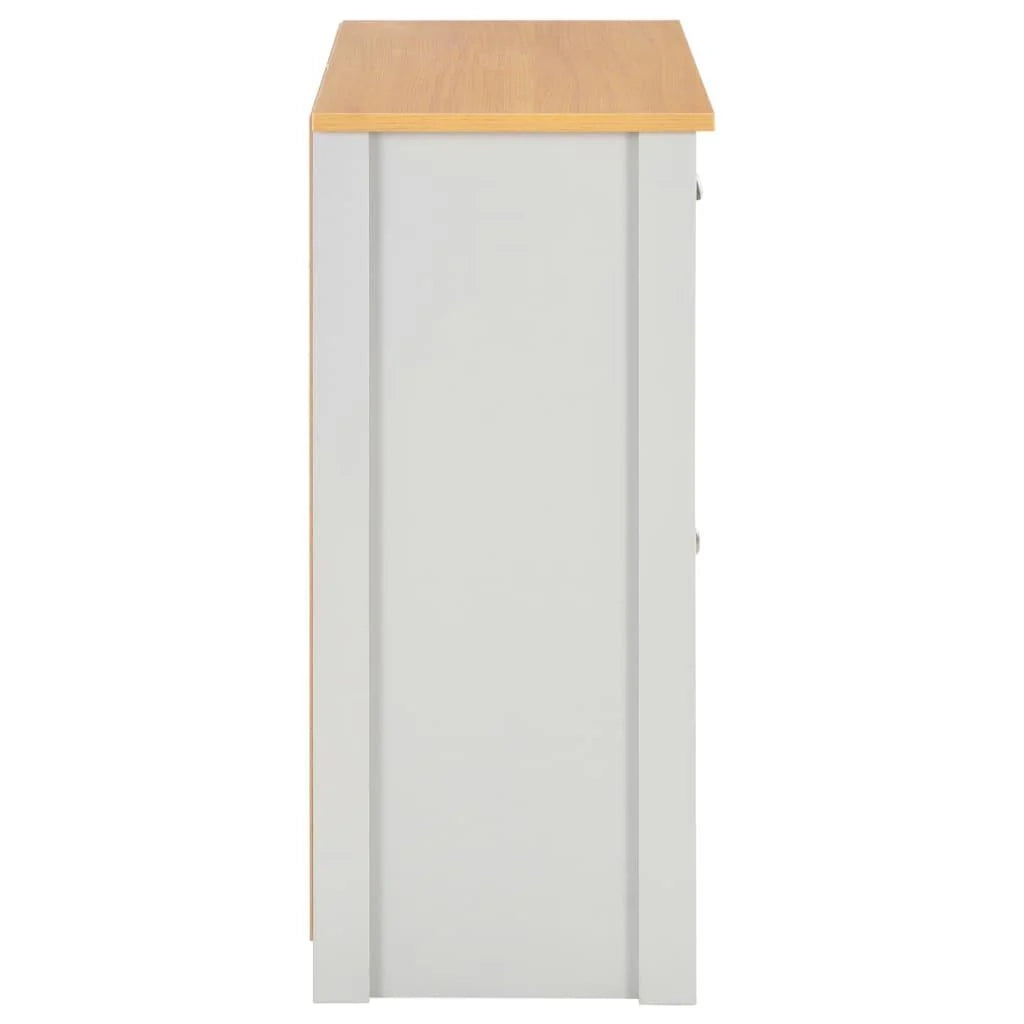 Credenza grigia buffet mobiletto consolle mobile contenitore 79 cm 4402263