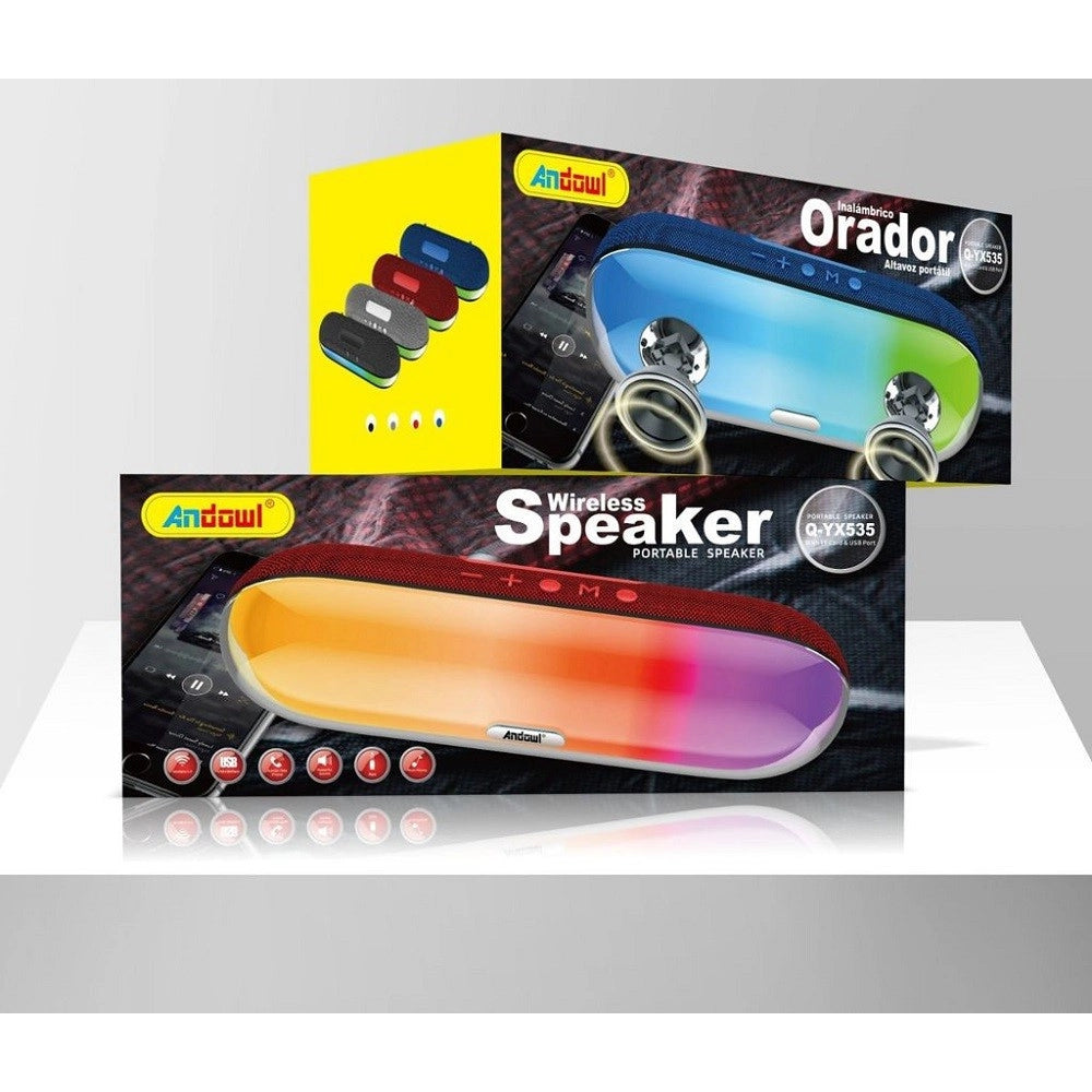 Trade Shop - Altoparlante Bluetooth Ios/android Portatile Ricaricabile Q-yx535 Tecnologia Rgb -