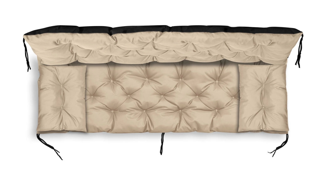 AIO FACTORY Set di cuscini da giardino 100x60x50 cm impermeabile beige