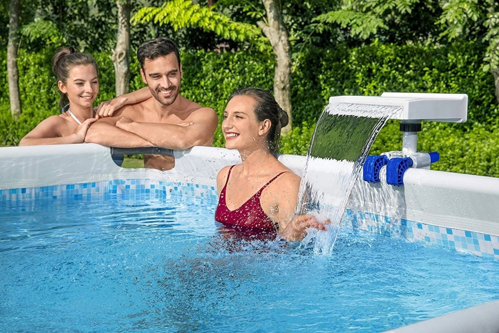 Cascata ruscello a LED con diversi colori compatibile con tutte le piscine fuori terra Bestway 58619