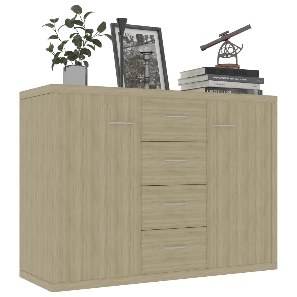 Credenza-Buffet-Armadio da cucina Rovere Sonoma 88x30x65 cm in Legno Multistrato