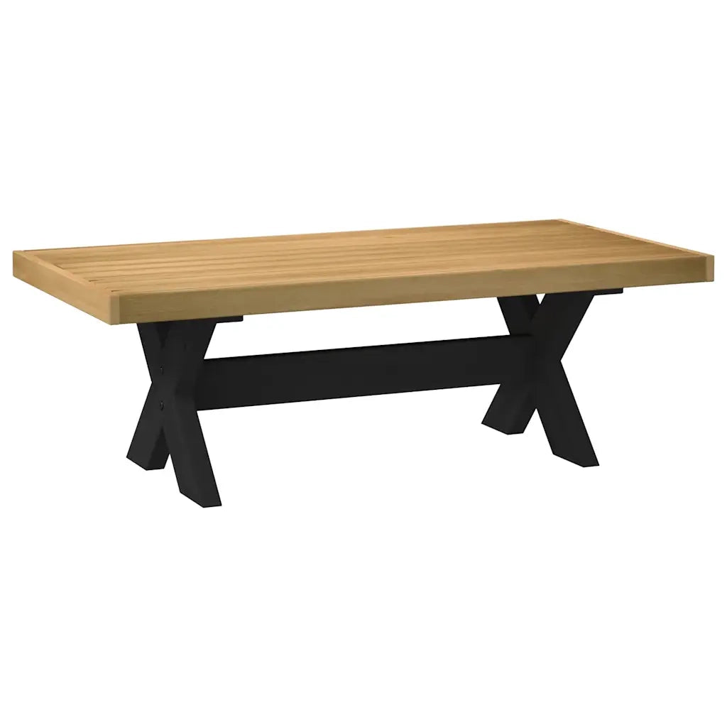 Tavolino NOAIN Gambe a Forma di X 120x60x40cm in Legno Massello 4100034