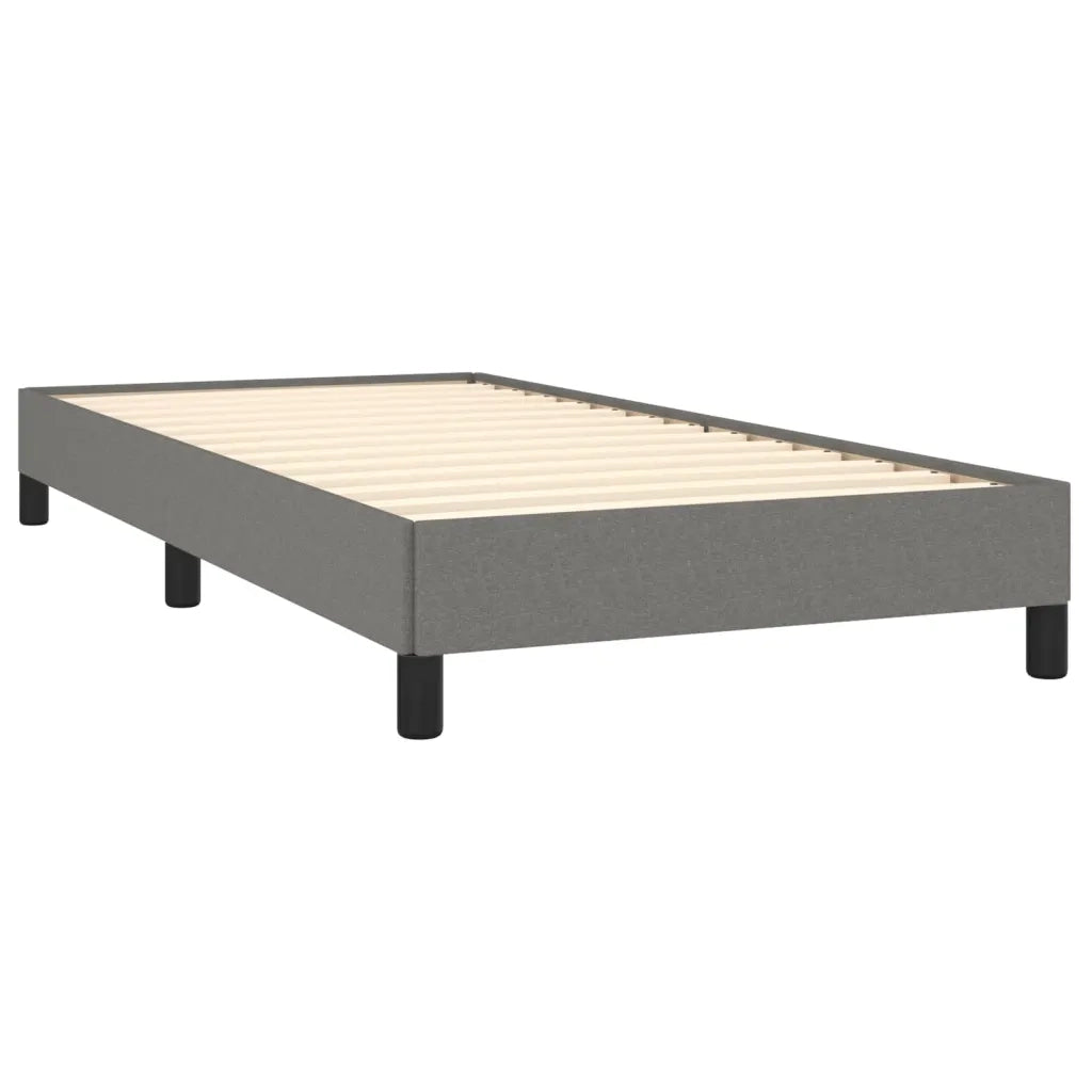 Giroletto senza Materasso Grigio Scuro 90x200 cm Tessuto 346689