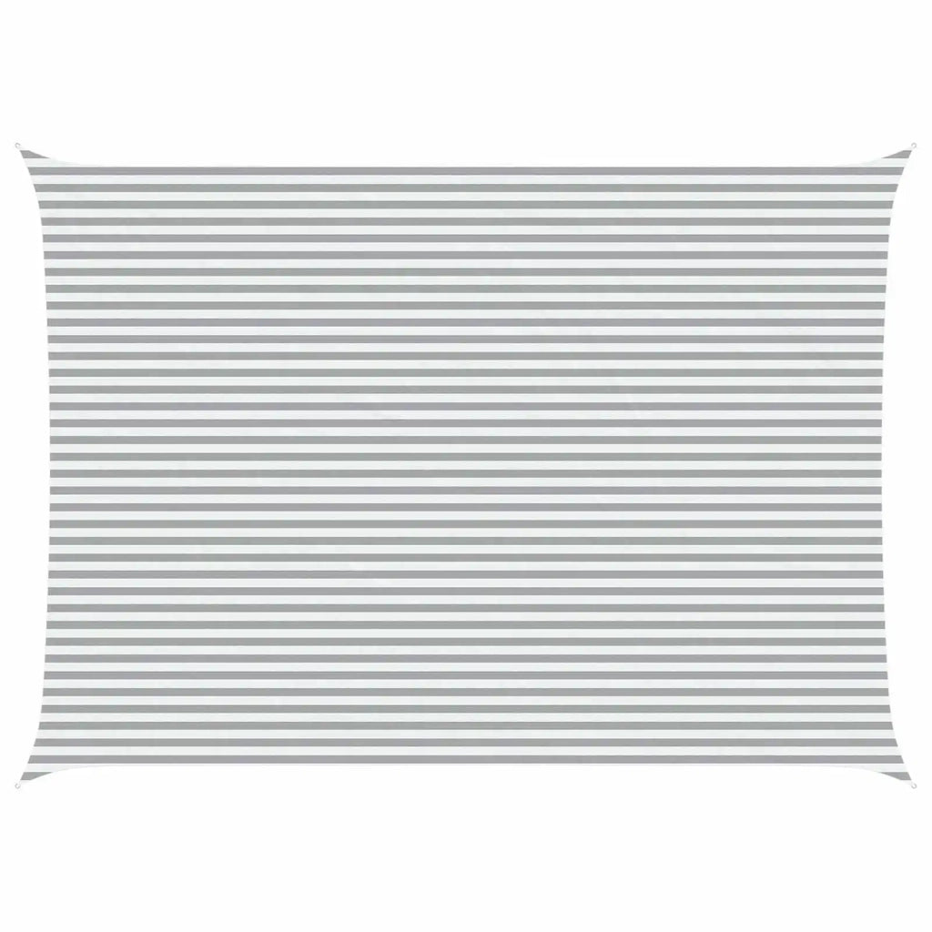 Vela da ombra solare Grigio chiaro e bianco 7 x 5 m