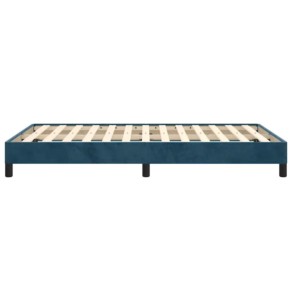 Giroletto senza Materasso-Struttura Letto Blu Scuro 120x190 cm Velluto 603258