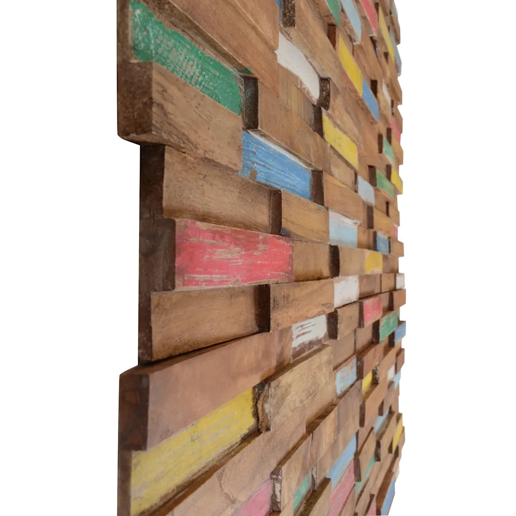 Pannelli per Pareti 10 pz 1,03 m² in Legno Massello di Teak 326169