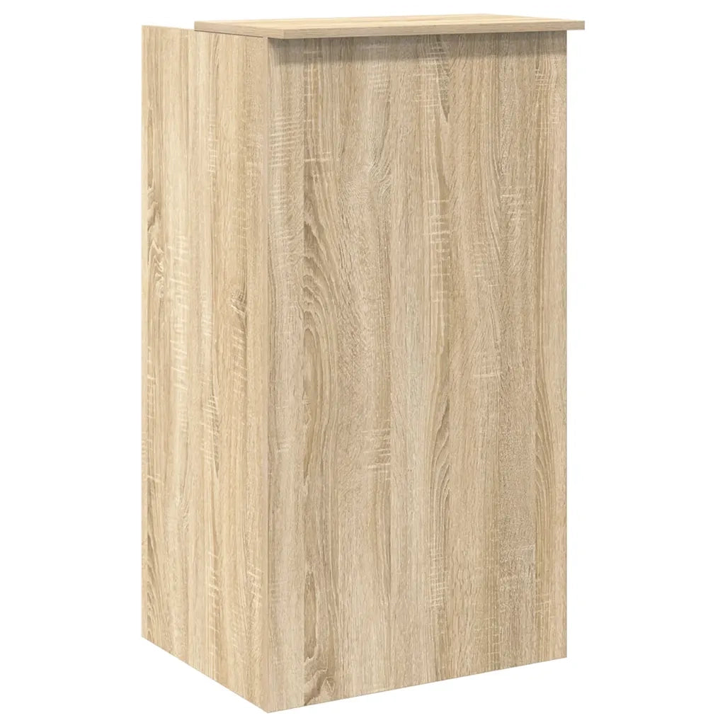 Scrivania per Reception-Tavolo per reception Rovere Sonoma 55x50x103,5 cm in Legno Massello