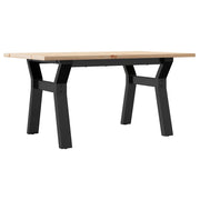 Tavolino da salotto | Tavolino da caff¨¨ | Tavolino da Soggiorno Telaio a Y 80x50x40 cm Legno Pino e Acciaio