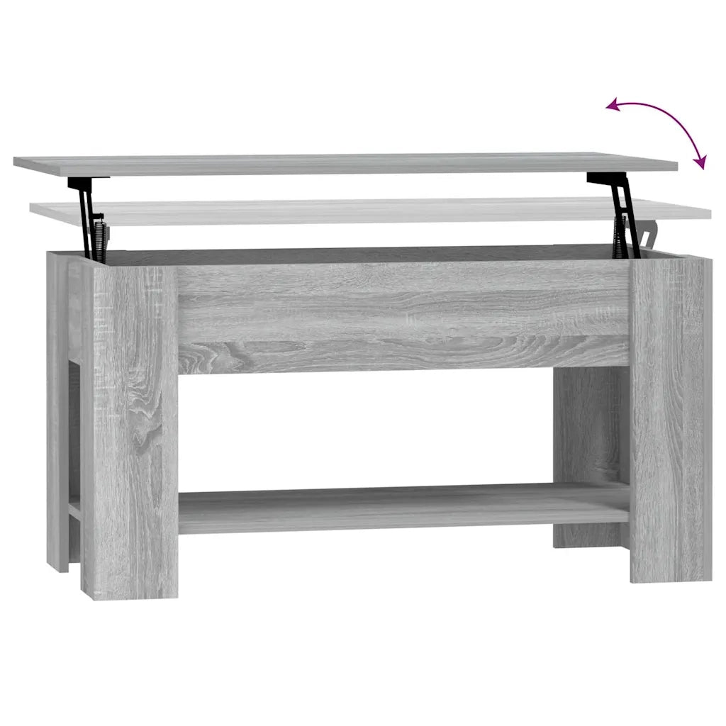 Tavolino da salotto | Tavolino da caff¨¨ | Tavolino da Soggiorno Grigio Sonoma 101x49x52cm Legno Multistrato
