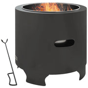 Brasero da esterno in metallo ¨C zephmum ¨C nero, diametro 45 cm