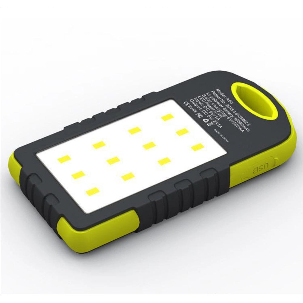 Trade Shop - Batteria Esterna Powerbank 8800 Mah Solare Luce Led Caricatore Smartphone -