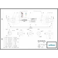 Albero cardanico T4 Giunto 1300-1430mm 460Nm 540rpm Cardano 40kW (55CV) 1 3/8" 6 denti 35mm rotondo