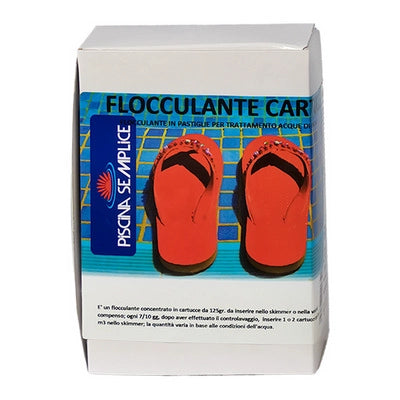 12 PZ FLOCCULANTE CARTUCCE- 12 pz. (8X125gr) Piscina semplice