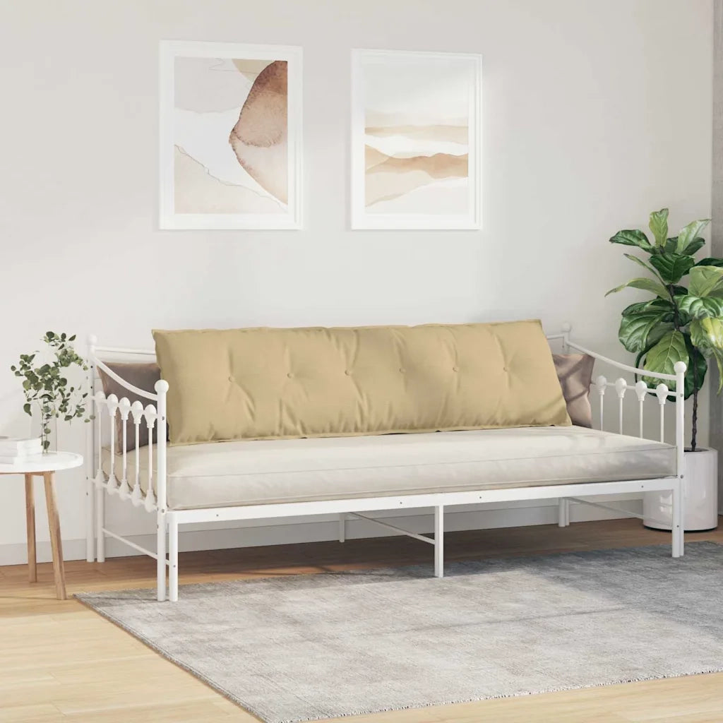 Cuscino per Schiena Grigio Verde 180 x 50 cm Tessuto in Cords