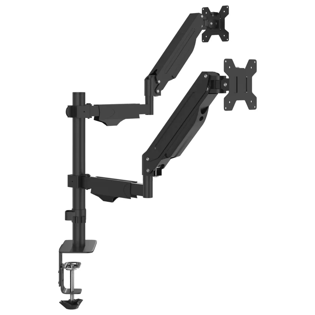 Braccio TV Doppio per Schermo Max 27 Pollici Molla a Gas 20 kg 4012172