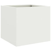 Vassoio per fioriera aiuola rialzata piante fiori terrazza giardino 32 x 30 x 29 cm acciaio bianco 02_0037506