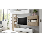 Parete attrezzata libreria Astrakat colore rovere