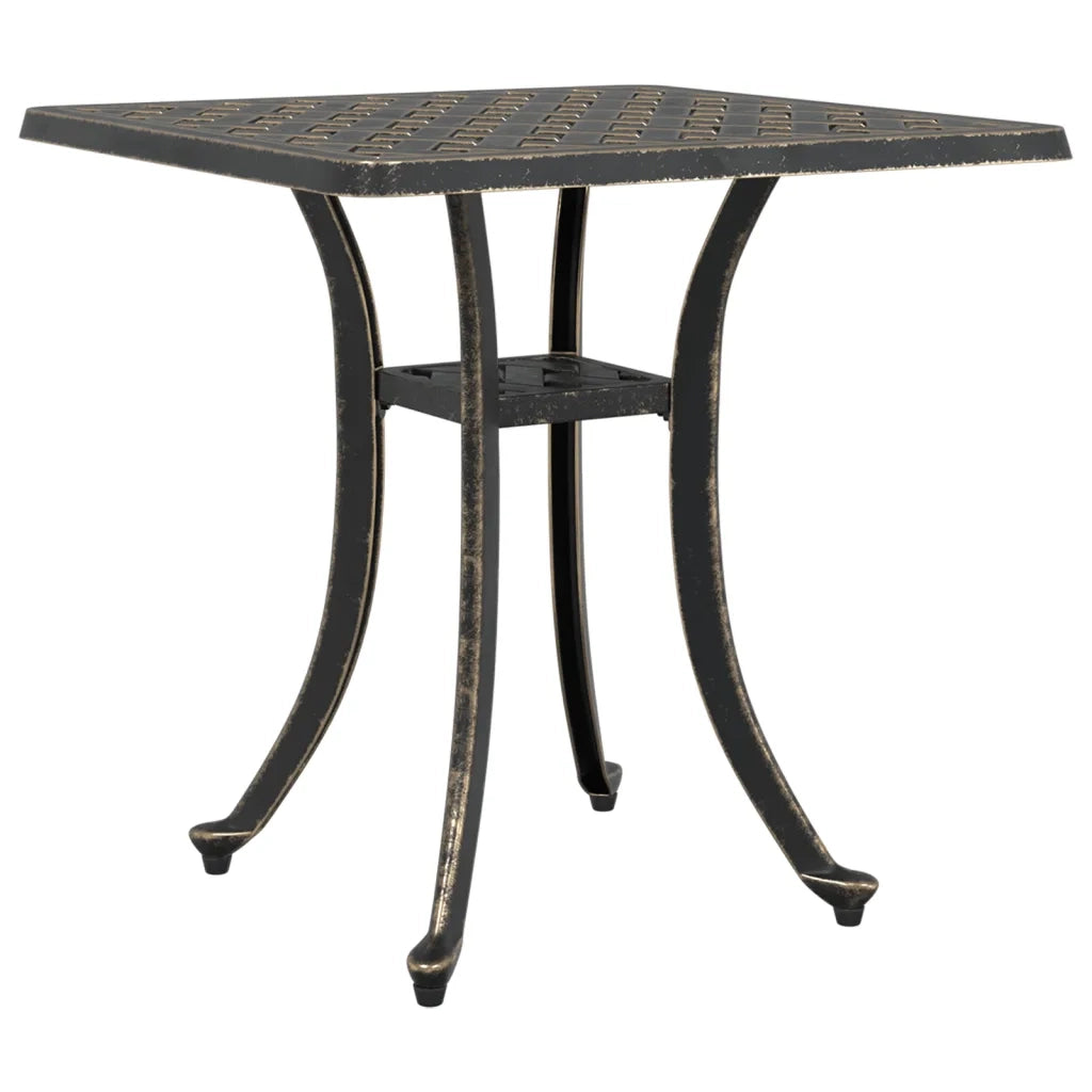 Tavolo da Giardino Bronzo 53x53x53 cm in Alluminio Pressofuso 4002819