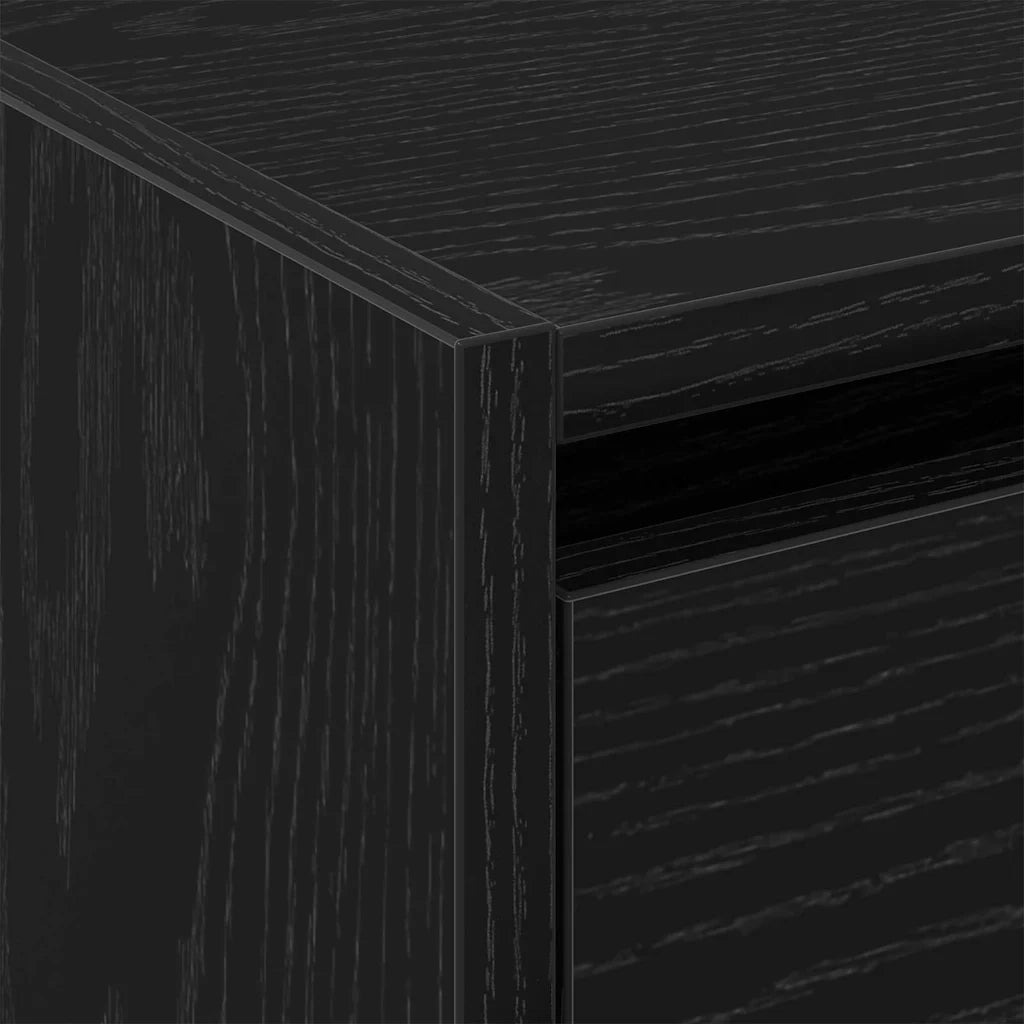Mobile per scarpe Rovere Nero 60 x 21 x 57 cm Legno multistrato 869101
