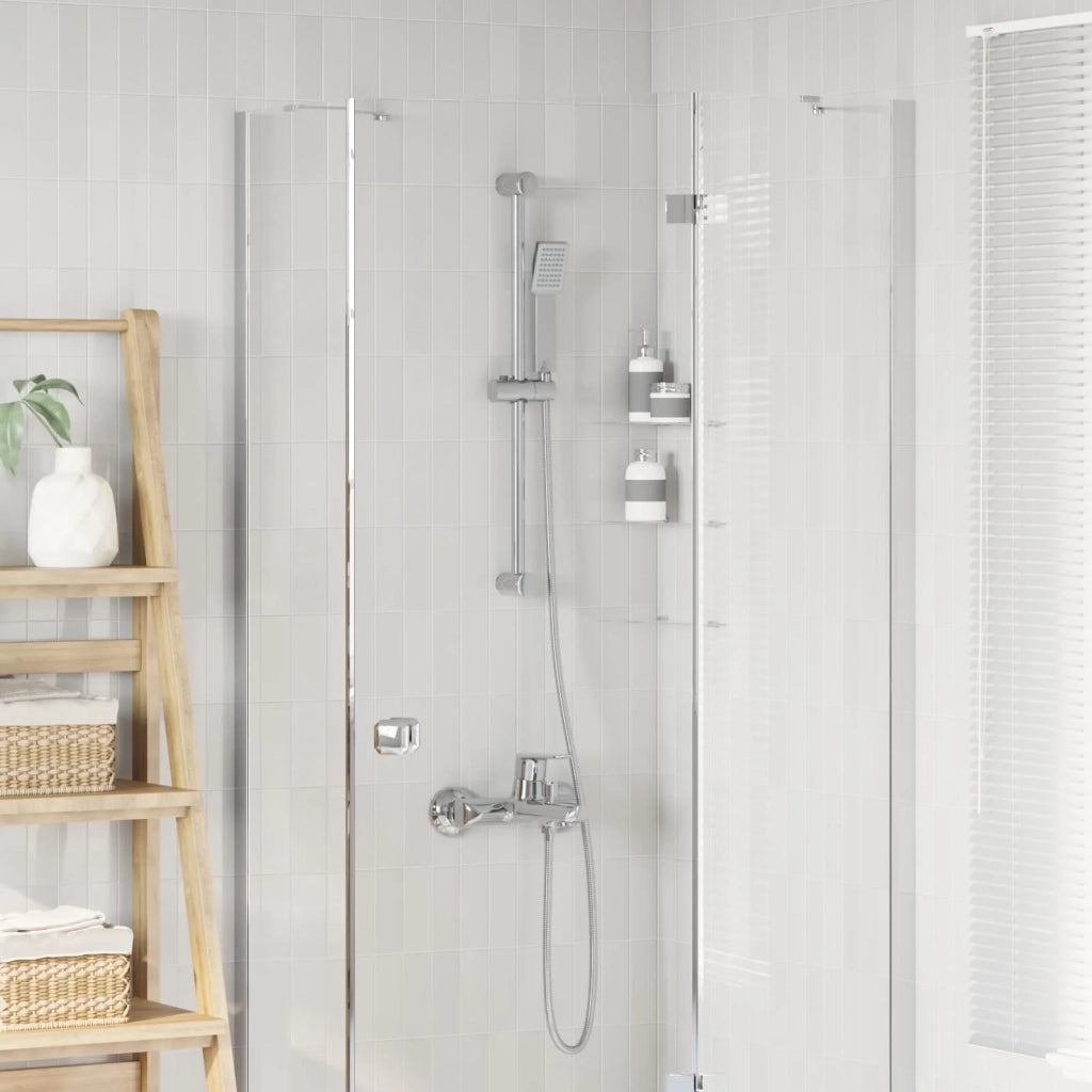 Set di Sistema Doccia Cromato 70 cm Acciaio Inox CFW5580267