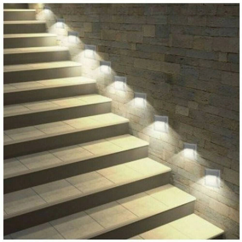 Trade Shop - Segnapasso A Led 3w Faretto Applique Bianco Luce Fredda Calda Naturale Ip65 Es49 -