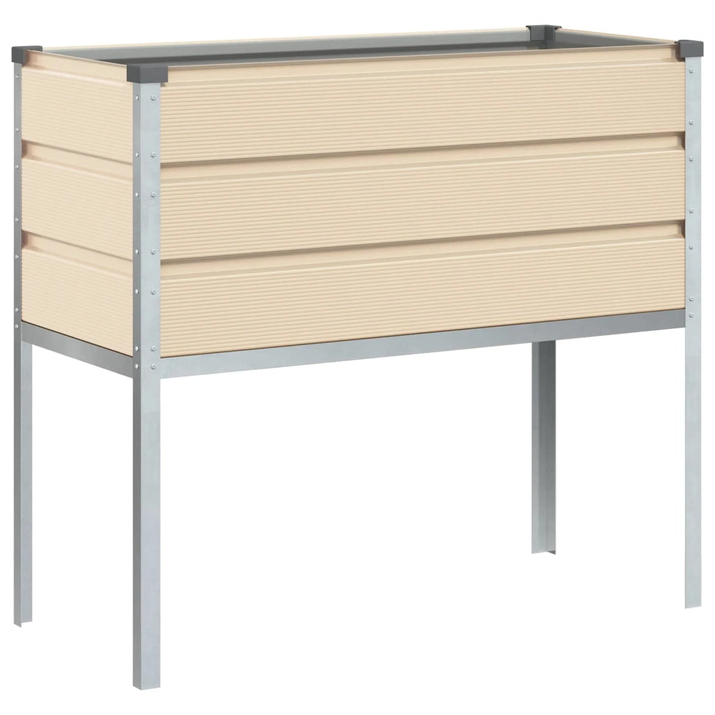 Fioriera Avorio 100 x 45 x 90 cm Acciaio zincato 42018126