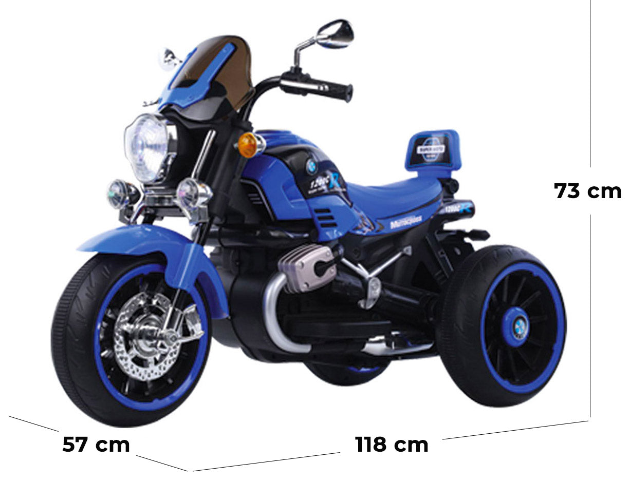 Moto Elettrica per Bambini 12V Kidfun Melbourne Blu