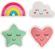 Set di 4 warmepad riutilizzabili - Comfort e calore - Tema Kawaii - Ideale per giorni freddi - Leggero e portatile