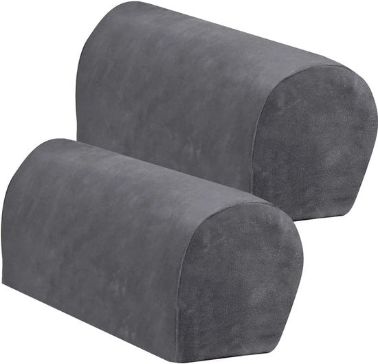 2 pezzi di cuscini per braccioli in velluto - spandex scuro - schermo antislip per divano - cuscini per poltrone lavabili - protezione per divano e poltrone - adatto per divani e poltrone