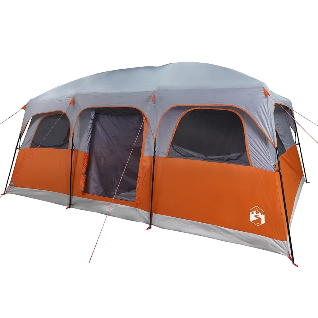 Tenda Familiare a Cabina per 10 Persone Grigia Impermeabile 94541