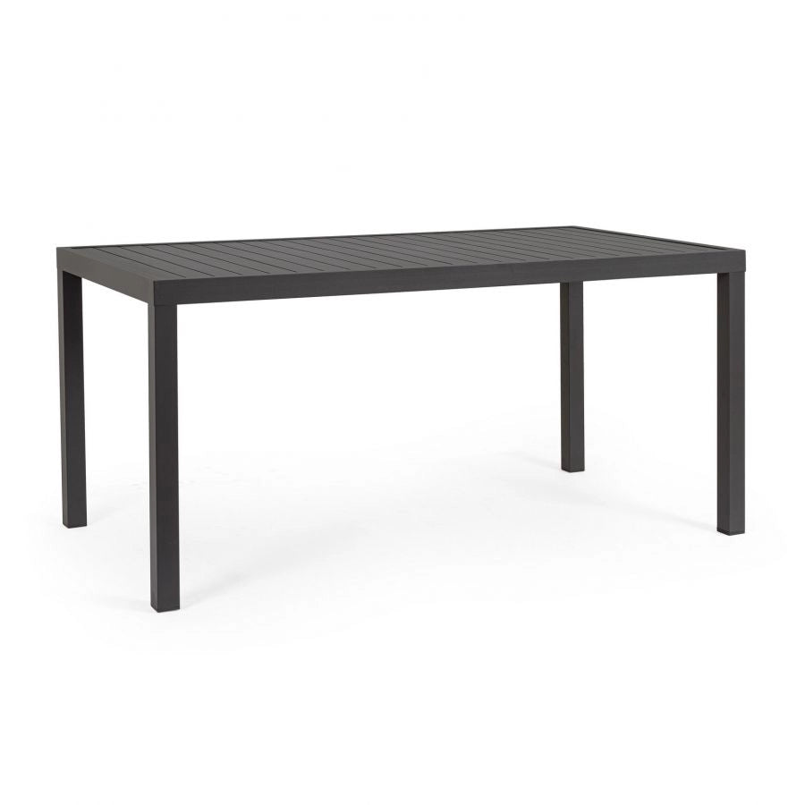 Tavolo hilde 150x80x75h cm antracite da esterno bizzotto