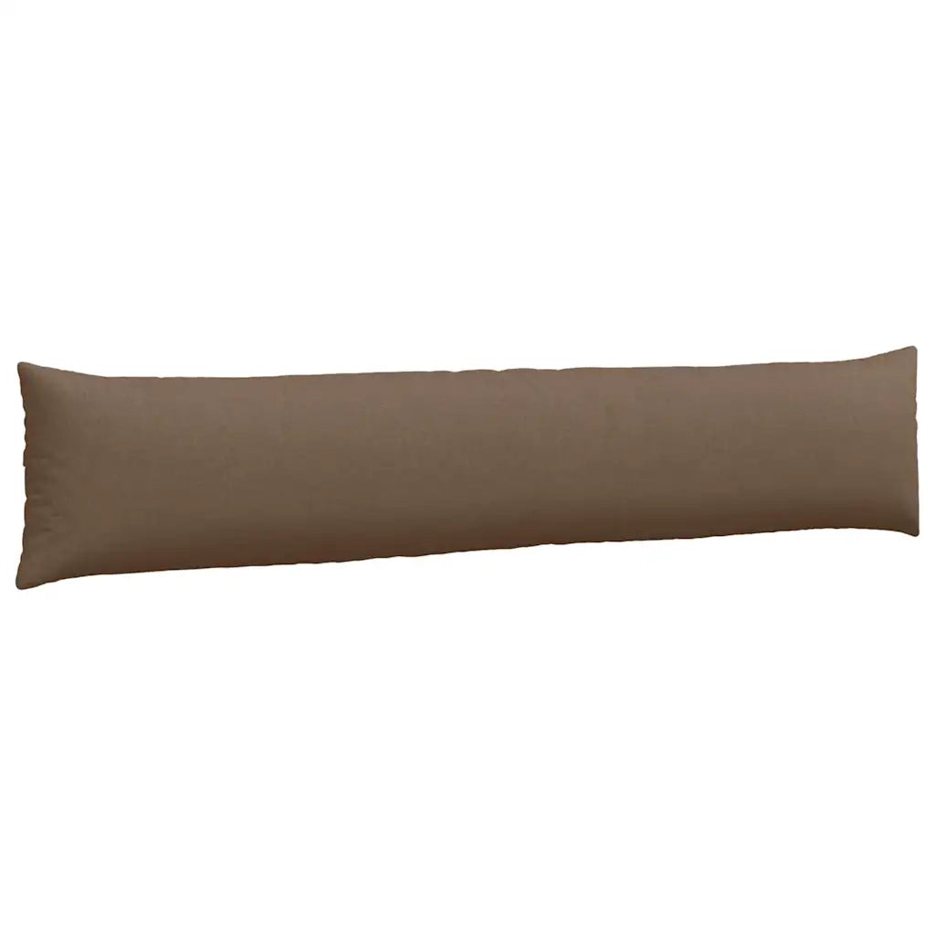 Cuscini da Divano 2 pz-Set di 2 Cuscini per Sofa Marrone 200 x 40 cm Tessuto