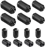 Ferrocore di clip-on - Riduttore di rumore - Nero - Clip per cavo - Filtro anti-interferenza ad alta frequenza - Adatto per diversi applicazioni