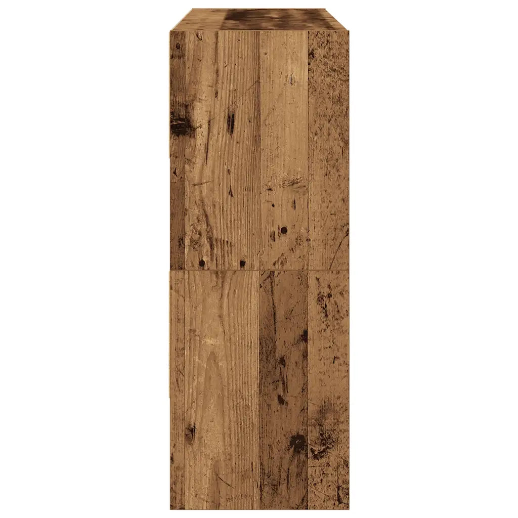 Scarpiere 2 pz Impilabili Legno Antico 89,5x30x40 cm CFW7662059