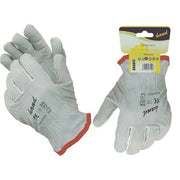 GUANTO FIORE BOVINO HAND - BIANCO DORSO CROSTA  9- 10 paia
