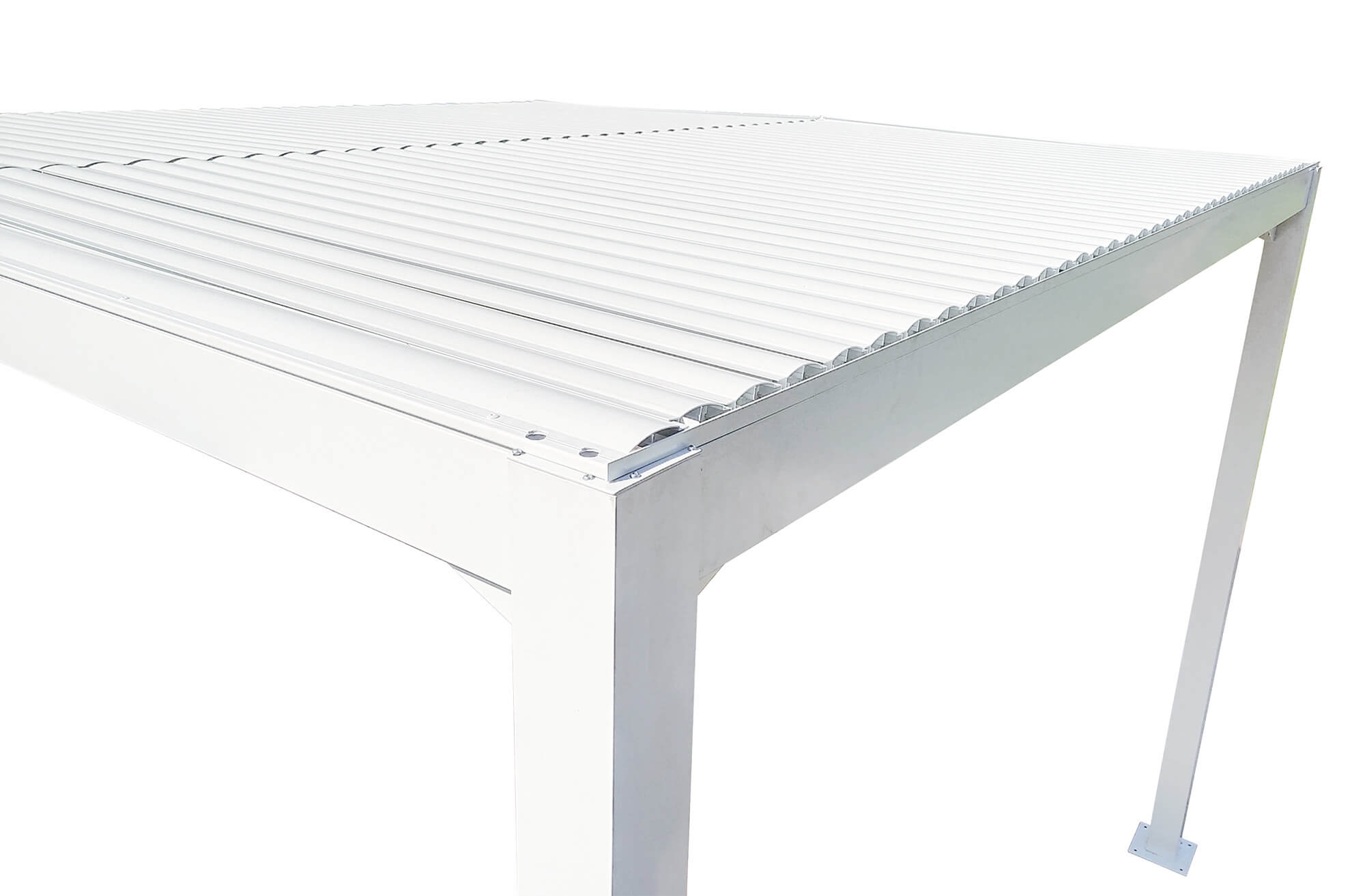 Pergola da Giardino 3x3m in Alluminio Bianco