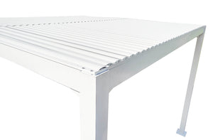 Pergola da Giardino 3x3m in Alluminio Bianco