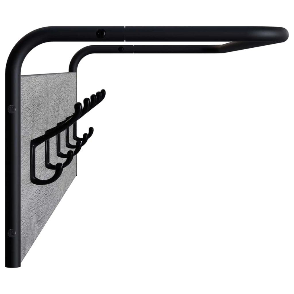 Appendiabiti Montaggio a parete Sonoma grigio 100 x 30 x 25 cm 8014091