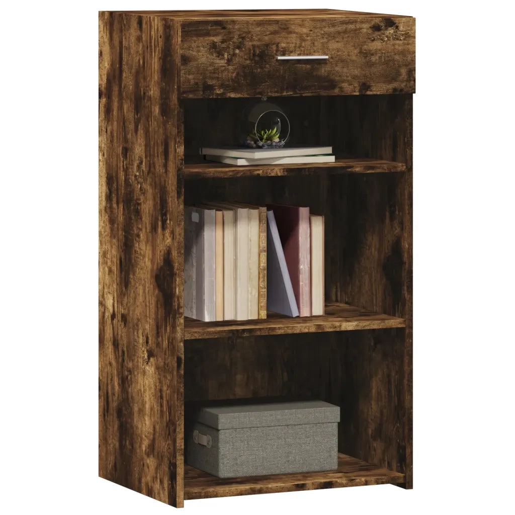 vidaXL Credenza Rovere Fumo 50x42,5x93 cm in Legno Multistrato