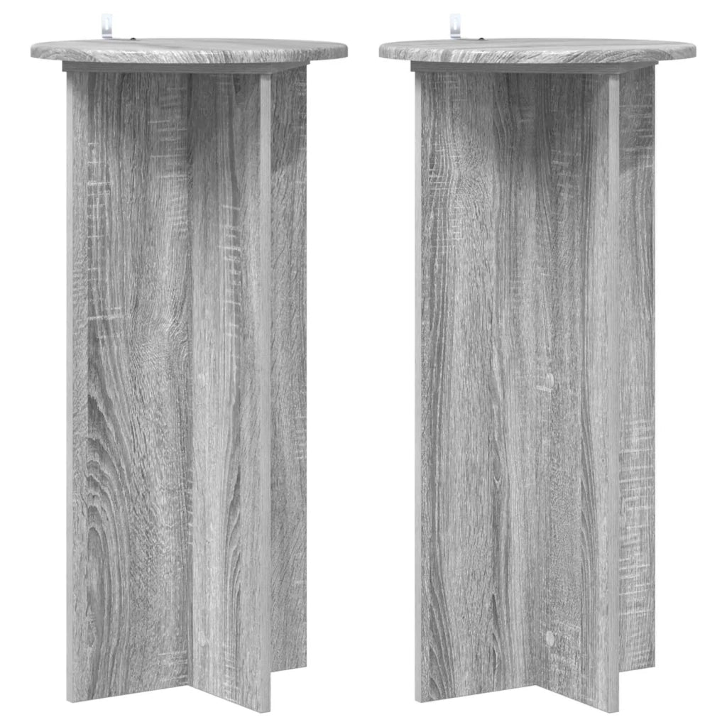 Supporto per piante 2 pz Grigio Sonoma 40 x 40 x 80 cm 899705