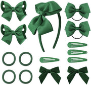 Set di Accessori per Capelli 15 Pezzi - Clip per Capelli - Fascia per Capelli - Spille per Capelli - Orecchino per Capelli - Supporto per Trecce - Adatto a Tutti i Tipi di Capelli - Fascia per Capelli