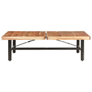 Tavolino da salotto | Tavolino da caff¨¨ | Tavolino da Soggiorno 142x90x42 cm in Legno Massello di Acacia