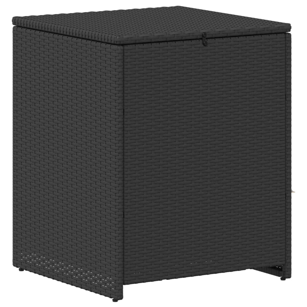 Set di divani 5 pz Nero e Blu Rattan sintetico e Acciaio 3447790
