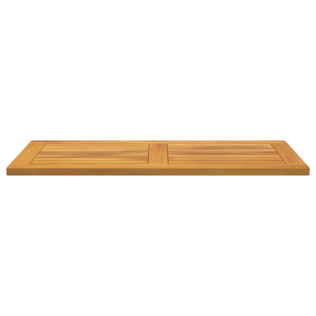Piano Tavolo 90x45x2,2 cm Rettangolare in Legno Massiccio di Acacia