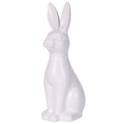 Statuetta decorativa in ceramica bianca alta 39 cm Pezzo di Decorazione pasquale per soggiorno