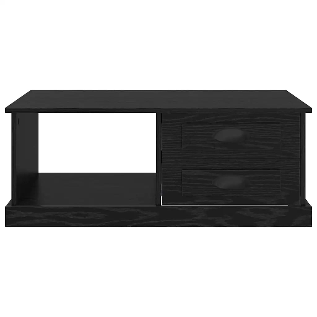 Tavolino da salotto con cassetto Rovere Nero 90 x 50 x 35 cm 881363
