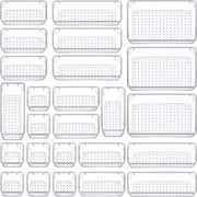 Sistema di archiviazione - 25 pezzi - cassetti scorrevoli - organizzatore di trucco - trasparente - plastica - tavolo di trucco - cucina - bagno - ufficio