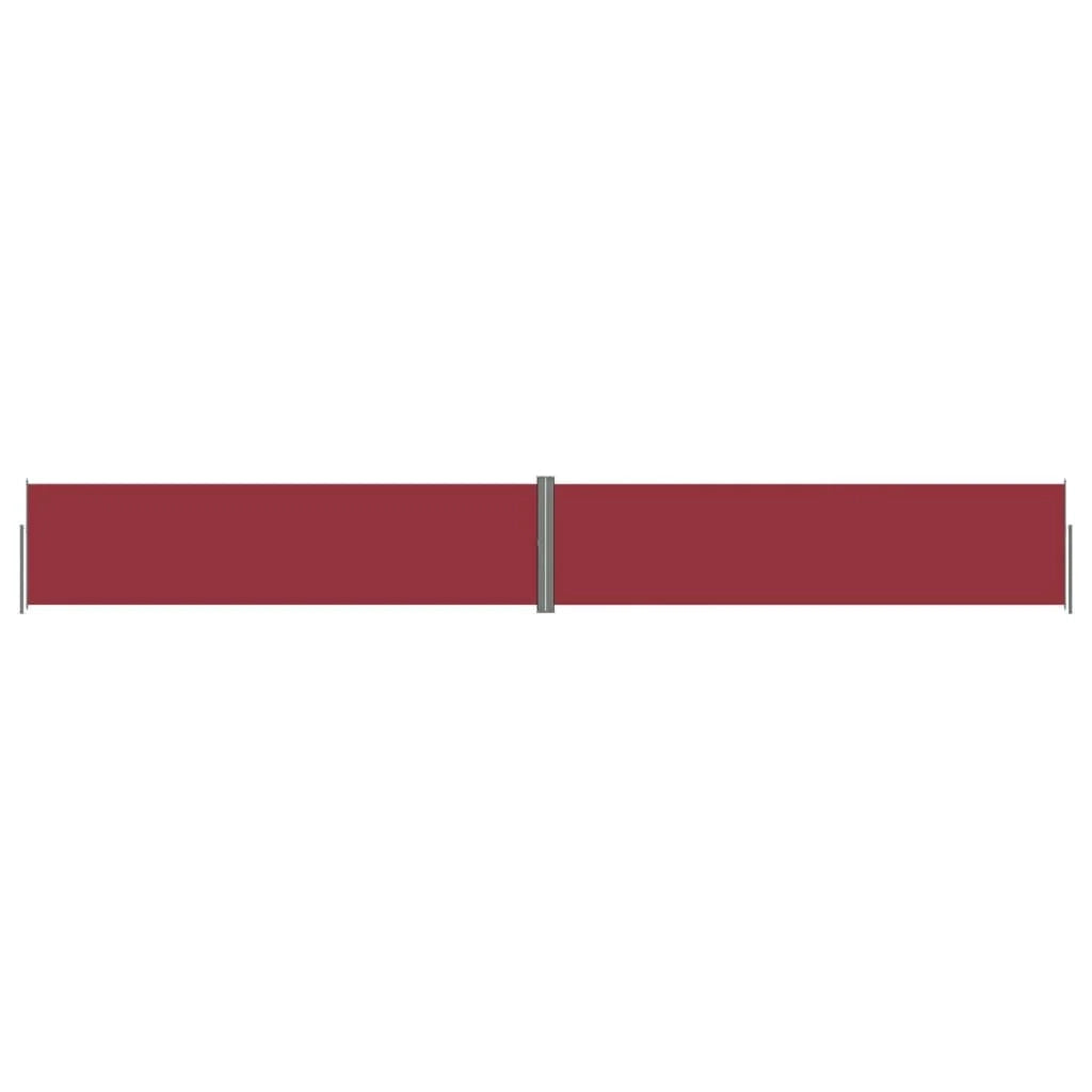 Tenda da sole laterale retrattile/schermo privacy per patio giardino terrazza balcone 160 x 1200 cm rosso 02_0007464